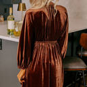  Velvet Ember Mini Dress