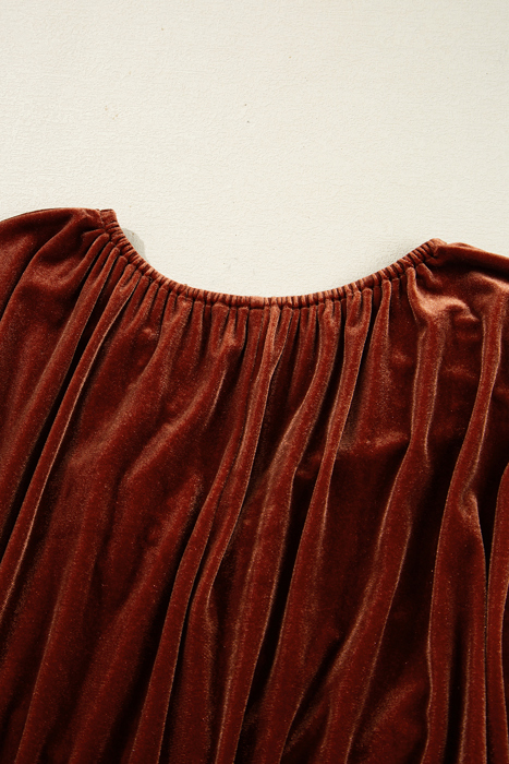 Velvet Ember Mini Dress