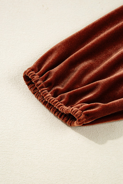 Velvet Ember Mini Dress