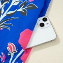  Sapphire Bloom Kaftan Mini Dress
