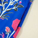 Sapphire Bloom Kaftan Mini Dress