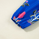  Sapphire Bloom Kaftan Mini Dress