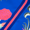  Sapphire Bloom Kaftan Mini Dress