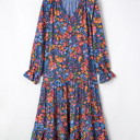  Midnight Wildflower Tiered Maxi Dress