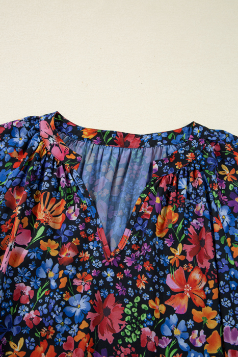 Midnight Wildflower Tiered Maxi Dress