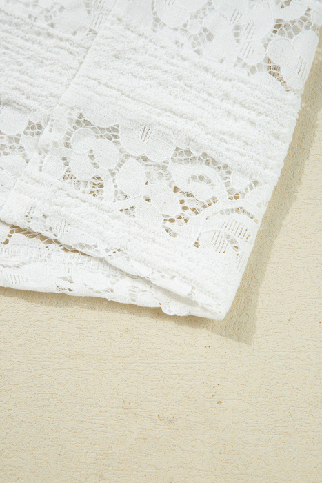 Ivory Lace Garden Mini Dress