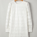  Ivory Lace Garden Mini Dress