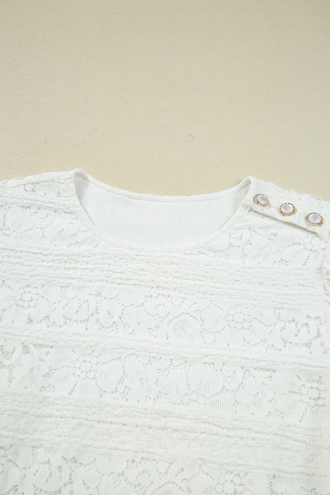Ivory Lace Garden Mini Dress