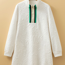  Quilted Palm Zip Dress