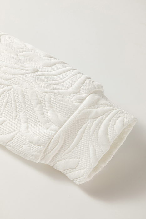 Quilted Palm Zip Dress