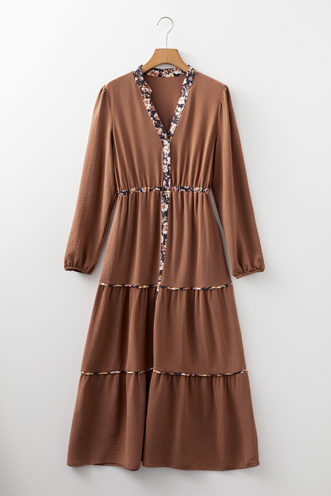 Autumn Whispers Maxi Dress