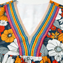  Bohemian Poppy Rainbow Mini Dress