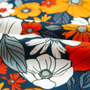  Bohemian Poppy Rainbow Mini Dress