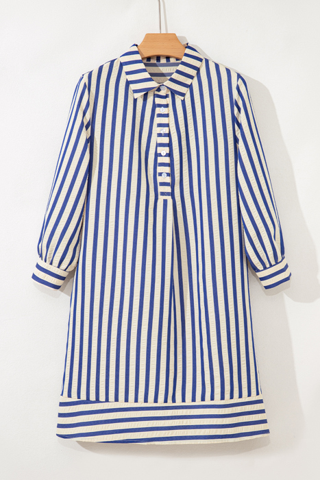 Harbor Stripe Shirt Dress