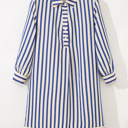  Harbor Stripe Shirt Dress