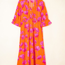  Neon Poppy Paradise Midi Dress