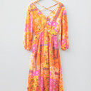  Sunset Patchwork Maxi Dress