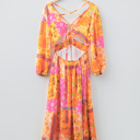  Sunset Patchwork Maxi Dress
