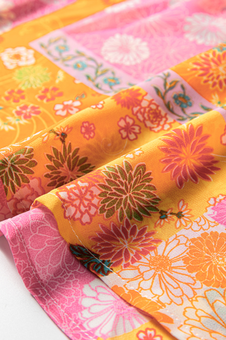 Sunset Patchwork Maxi Dress
