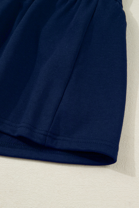 Navy Prep Ruffle Polo Mini Dress