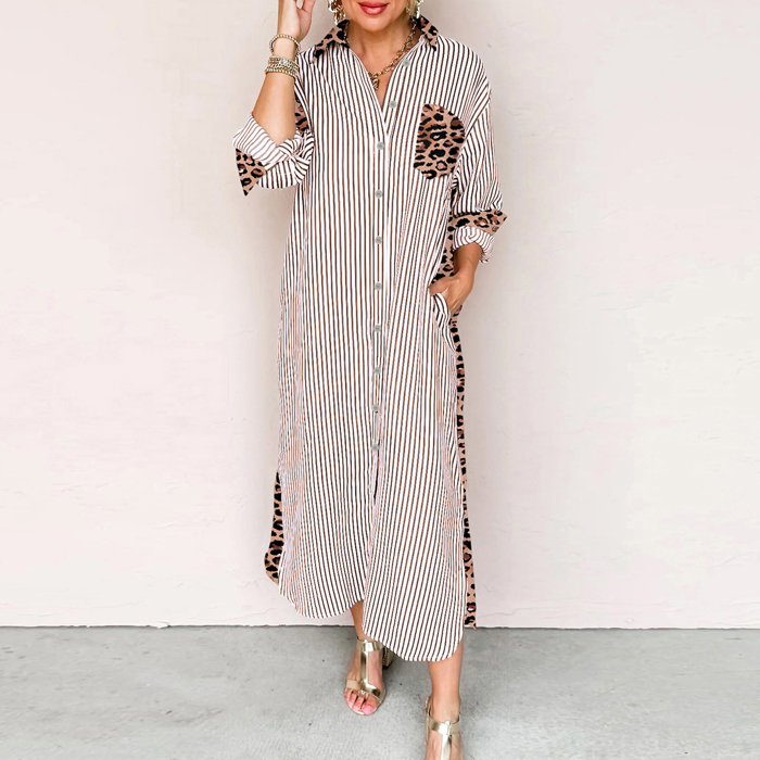 Wild Lines Shirt Dress