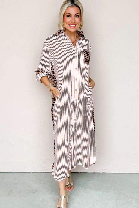 Wild Lines Shirt Dress