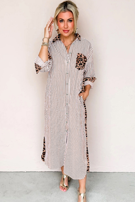 Wild Lines Shirt Dress