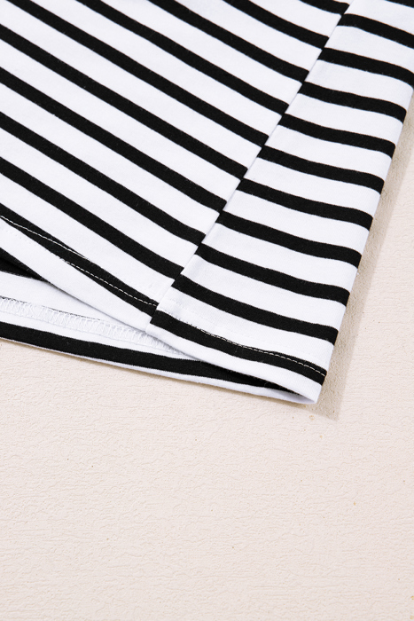 Monochrome Breton Polo Dress