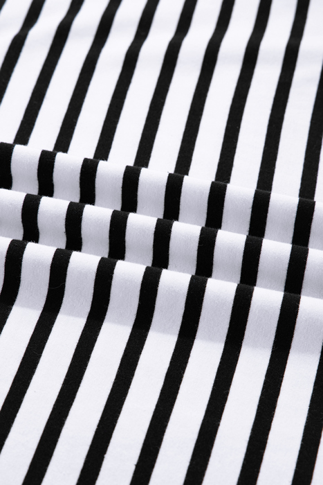 Monochrome Breton Polo Dress