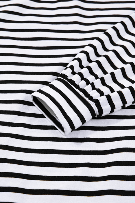 Monochrome Breton Polo Dress