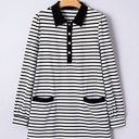  Monochrome Breton Polo Dress