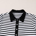  Monochrome Breton Polo Dress