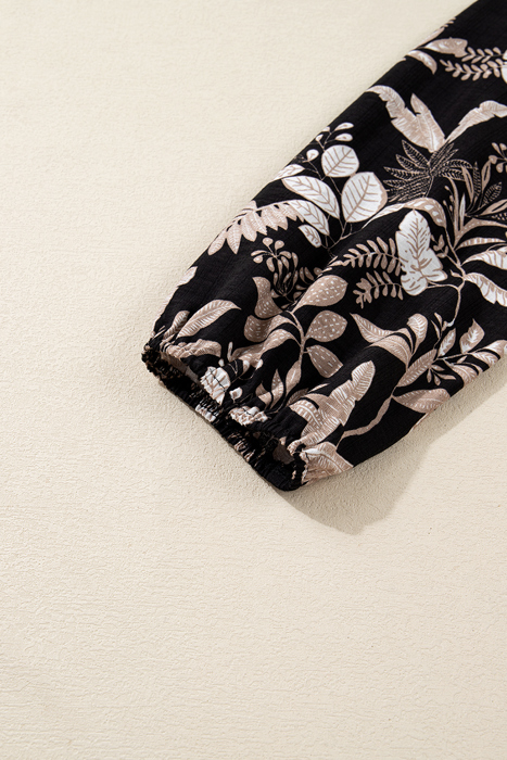 Midnight Botanical Breeze Dress