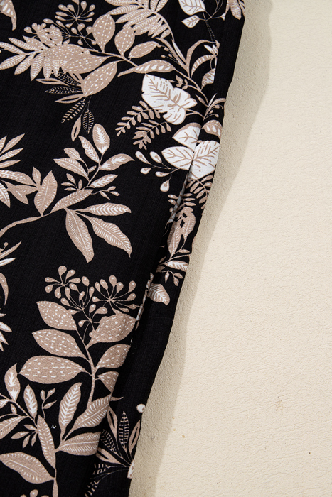 Midnight Botanical Breeze Dress
