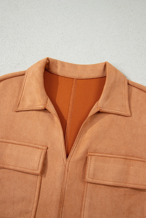 Saffron Suede Shift Dress