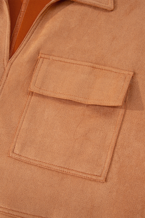 Saffron Suede Shift Dress