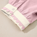 Blush Scallop Trim Mini Dress