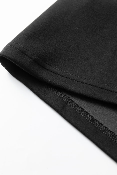 Wild Noir Zip-Collar Mini Dress
