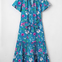  Petal Tide Tiered Midi Dress