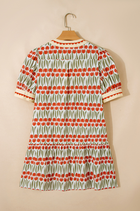 Tulip Grove Scallop Mini Dress