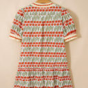  Tulip Grove Scallop Mini Dress