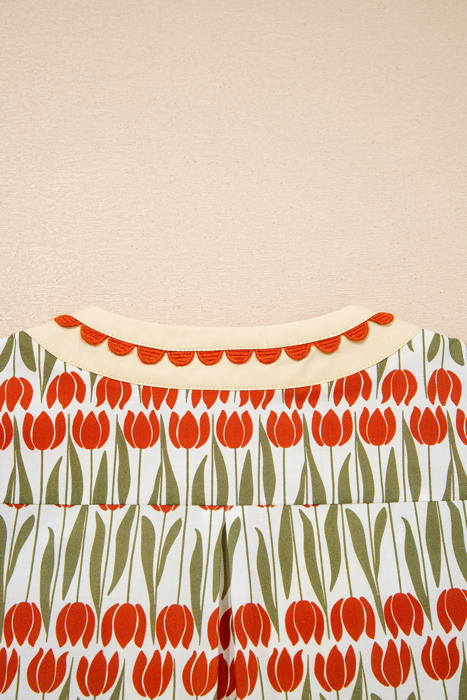 Tulip Grove Scallop Mini Dress