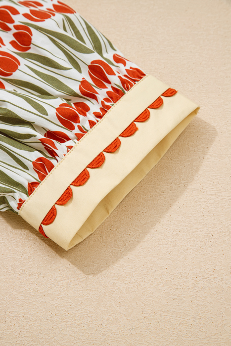 Tulip Grove Scallop Mini Dress