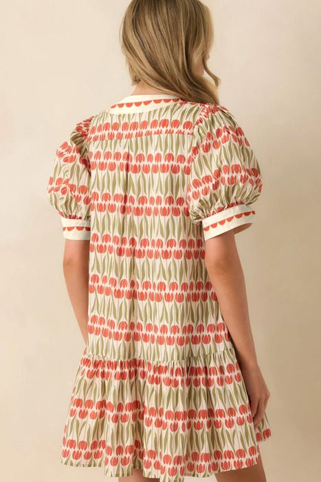 Tulip Grove Scallop Mini Dress