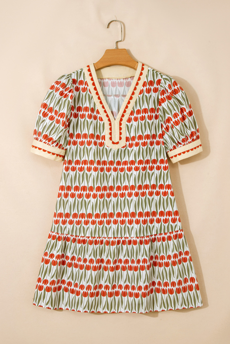 Tulip Grove Scallop Mini Dress