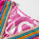  Hot Pink Ikat Heart Mini Dress