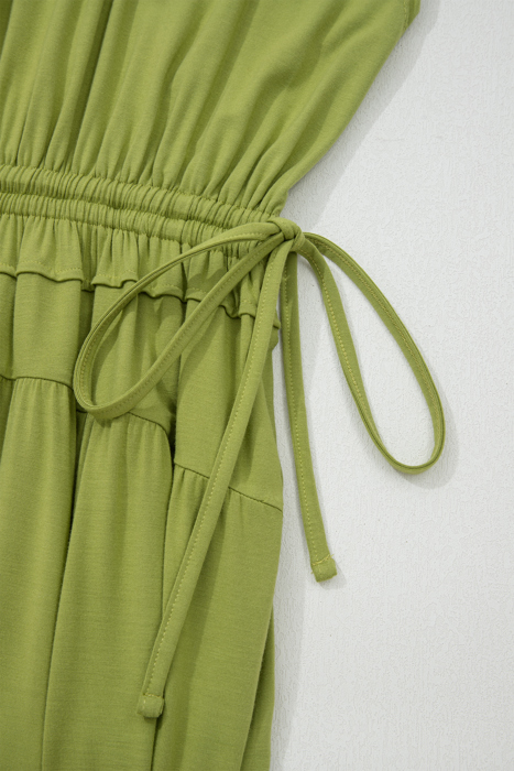 Olive Grove Cinch Midi Dress