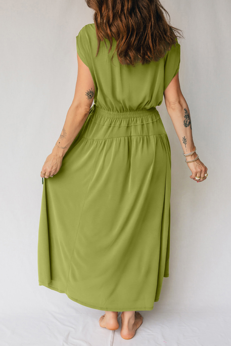 Olive Grove Cinch Midi Dress
