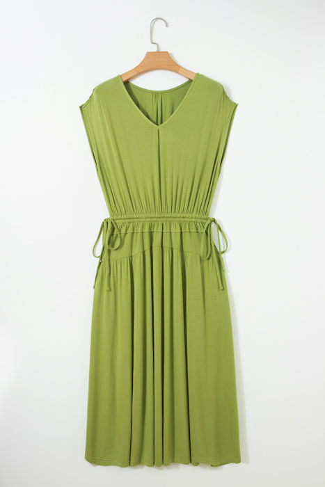 Olive Grove Cinch Midi Dress
