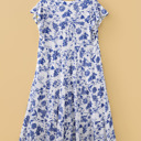  Blue Willow Breeze Tiered Midi Dress